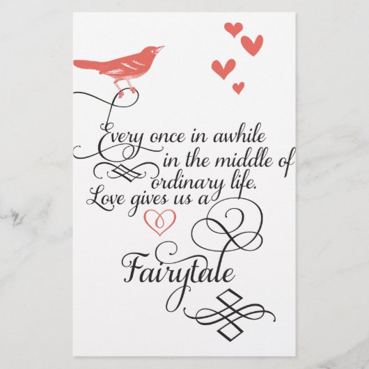 普通の生活の中で時々。 便箋 (正面)