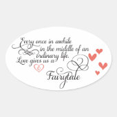 普通の生活の中で時々。 楕円形シール (正面)