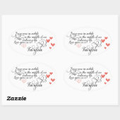 普通の生活の中で時々。 楕円形シール (シート)