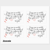 普通の生活の中で時々。 長方形シール (シート)