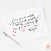 普通の生活の中で時々。 長方形シール (封筒)