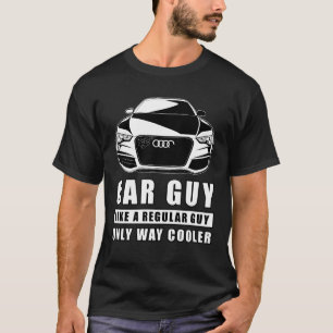 普通の男のような車の男の唯一の方法クール- おもしろい Tシャツ