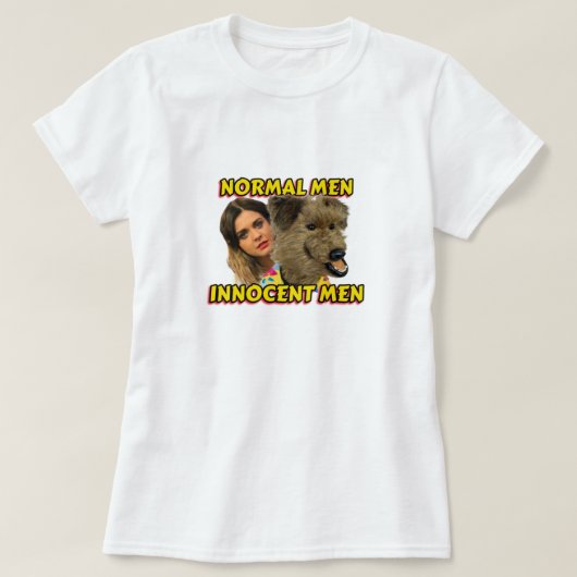 普通の男性 – 無実の男性 Tシャツ (デザイン正面)