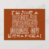 普通の男 ポストカード (正面)