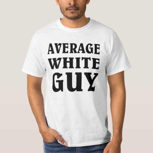 普通の白人男性 Tシャツ (正面)