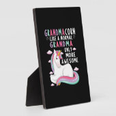 普通の祖母のように、ただもっと素敵な祖母コーン フォトプラーク (側面)