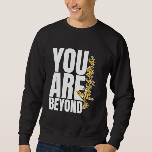 普通の純粋な素晴らし人 スウェットシャツ (正面)