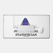 普通の統計学者のベルカーブのギークユーモア デスクマット (キーボード&マウス)