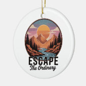 普通の脱出 – 自然冒険 セラミックオーナメント (左)