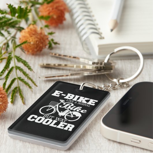 普通の自転車のように電子バイクがウェイ電気クールである キーホルダー (正面右)