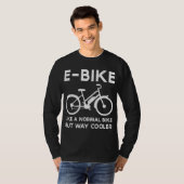 普通の自転車みたいだけど、かなりカッコいい電動バイク Tシャツ (正面フル)
