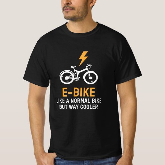 普通の自転車Eバイクールクと似ている Tシャツ (正面)