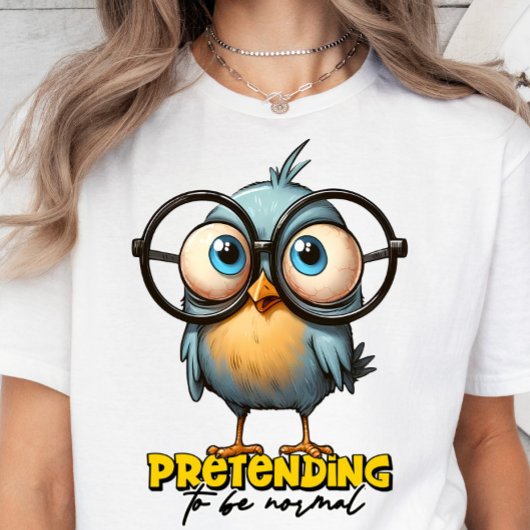 普通の装い、皮肉おもしろい、Tシャツ Tシャツ