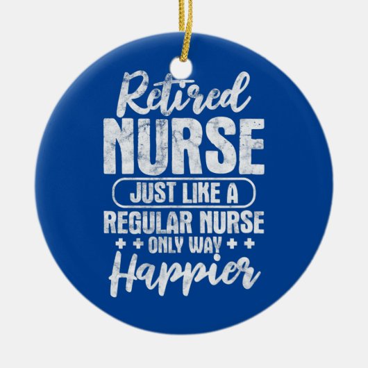 普通の退職したナースと同じようなナースのみ セラミックオーナメント (正面)