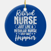 普通の退職したナースと同じようなナースのみ セラミックオーナメント (裏面)