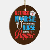 普通の退職したナースと同じようにナースのみ セラミックオーナメント (右)