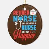 普通の退職したナースと同じようにナースのみ セラミックオーナメント (左)