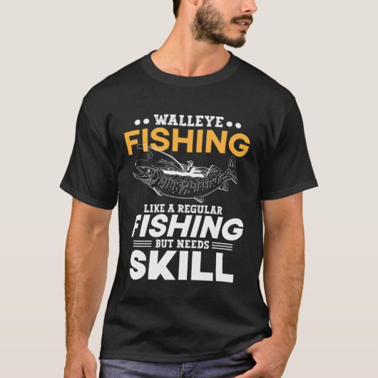 普通の釣りみたいだけど腕が必要 ウォレイフィッシュ Tシャツ (正面)