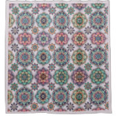 普通の雪の結晶じゃない シャワーカーテン (正面)