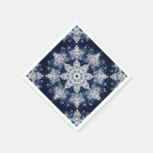 普通の雪の結晶じゃない III スタンダードカクテルナプキン (角)
