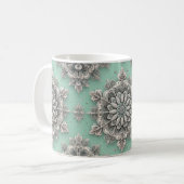 普通の雪の結晶ではない コーヒーマグカップ (正面左)