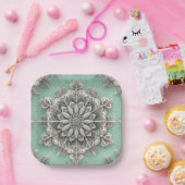 普通の雪の結晶ではない ペーパープレート (パーティー)