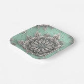 普通の雪の結晶ではない ペーパープレート (傾斜あり)