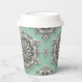 普通の雪の結晶ではない 紙コップ (正面)