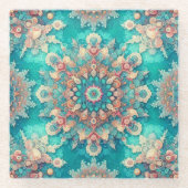 普通の雪片じゃないV ガラスコースター (正面)