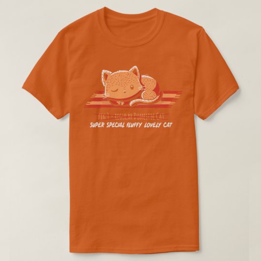 普通の飼い猫は赤くない Tシャツ (デザイン正面)