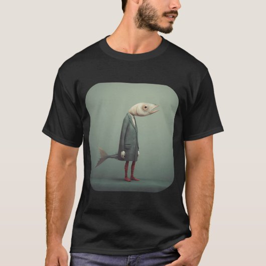 普通の魚の人 Tシャツ (正面)