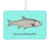 普通の魚の空気清浄剤 カーエアーフレッシュナー (裏面)