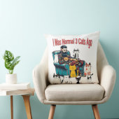 普通の3匹の猫が枕に入っおもしろいた クッション (椅子)