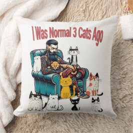 普通の3匹の猫が枕に入っおもしろいた クッション