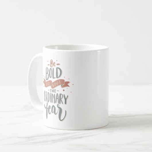 普通はっきりしたの恐怖を実行する コーヒーマグカップ (正面左)