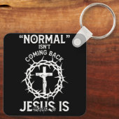 普通はイエス来の信仰が酔っ払って キーホルダー (裏面)