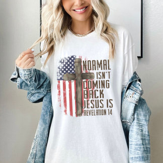 普通はキリスト教来の愛国者ではない Tシャツ