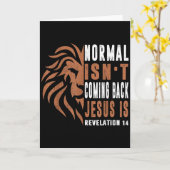 普通は戻ってこない イエスはパパだ 男性 宗教的 カード (黄色い花)