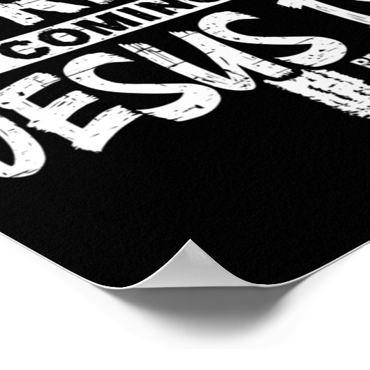 普通は背来もないがイエスは啓示1 ポスター (角)