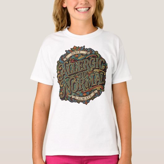 普通アレルギー Tシャツ (正面)