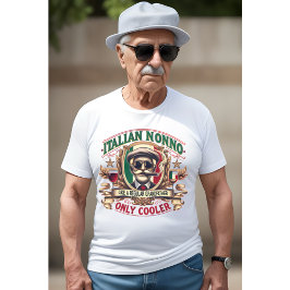 普通イタリアンの祖父のようにノンノ Tシャツ
