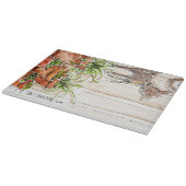 普通サイズの装飾的なガラスまな板 カッティングボード (角)