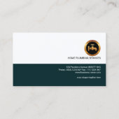 普通シンプルレトロ水滴プロフェッショナル配管工 名刺 (裏面)