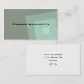 普通名シンプル刺と名刺 – 四角形 名刺 (正面/裏面)