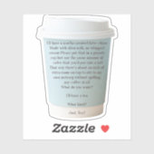 普通日のコーヒーの注文 シール (シート)