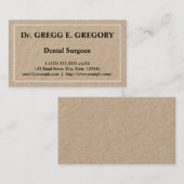 普通歯科医ミニマル医ビジネスカード 名刺 (正面/裏面)