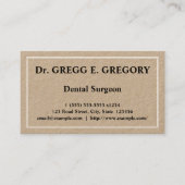 普通歯科医ミニマル医ビジネスカード 名刺 (正面)