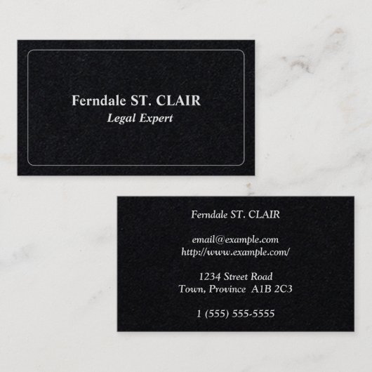 普通法シンプル法プロフェッショナル名刺 名刺 (正面/裏面)