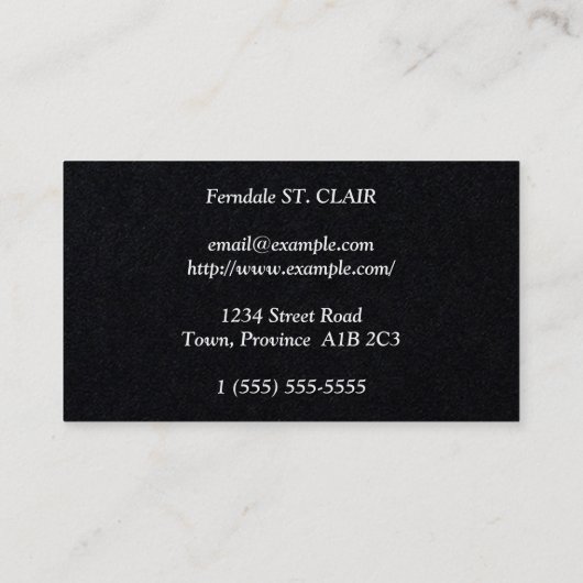 普通法シンプル法プロフェッショナル名刺 名刺 (裏面)