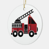 普通消防車のオーナメント セラミックオーナメント (左)